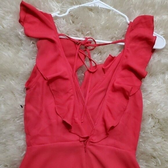 Lulus Ruffle Open Back Mini Dress - Picture 5 of 7